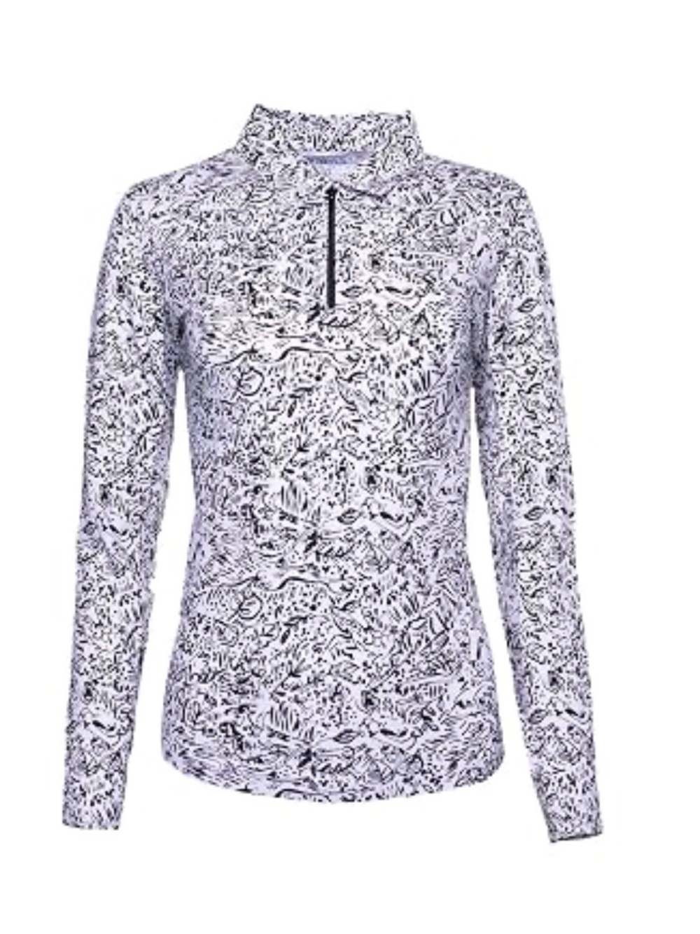 IBKUL Womens Sun Protective UPF 50 Cooling Leo Print Long Sleeve XXL